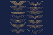 Art Deco 26 Wings, a Decorative Illustration by Stanislav Kharchevskyi (Thumbnail 2 of 3)