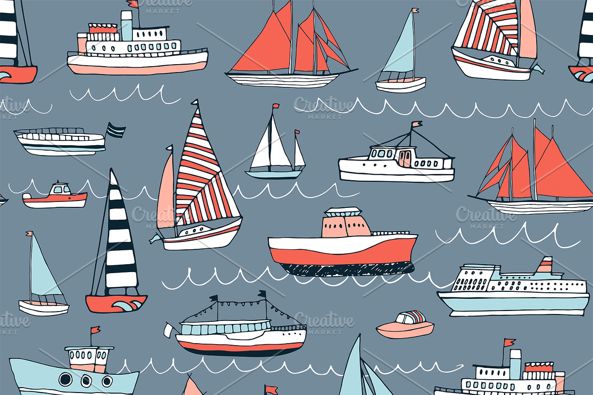 Water Transport, a Pattern Graphic by GooseFrol (Photo 6 of 10)