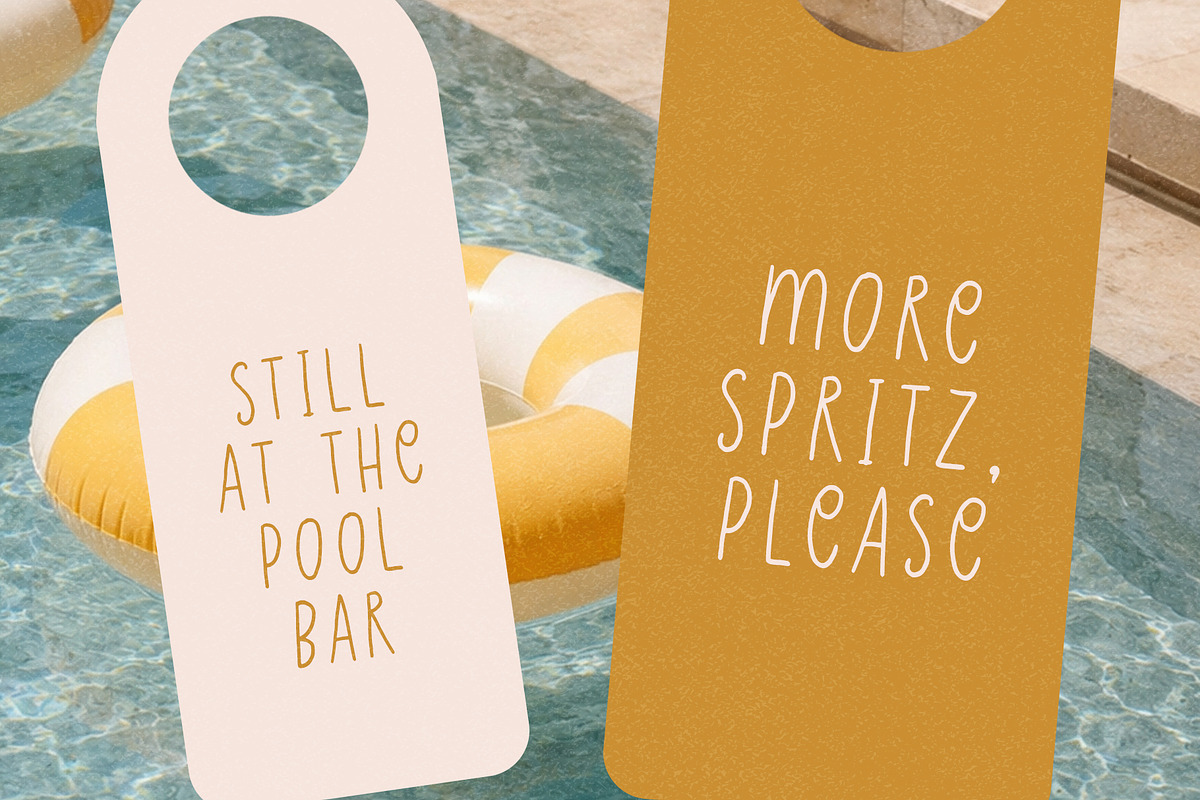 Peachy Weekend Handwritten Font, a Handwritten Font by supfonts (Photo 4 of 9)