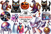 Disco Halloween Clipart, an Illustration by RobertsArt (Thumbnail 1 of 7)