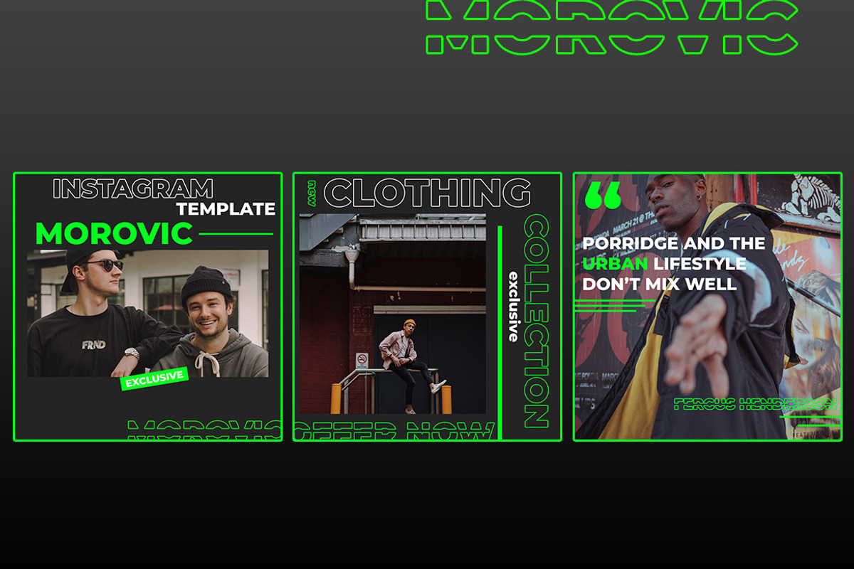 MOROVIC - Instagram Template, a Social Media Template by Analogous (Photo 2 of 6)
