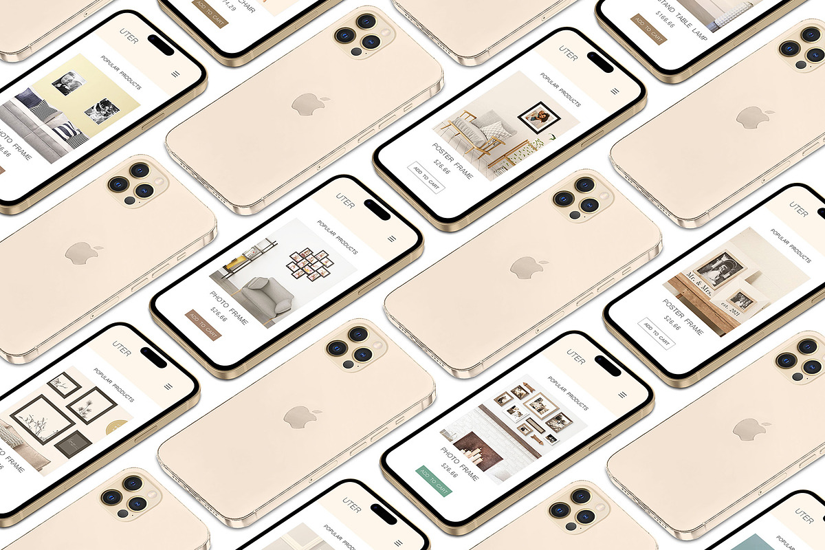 3D iPhone Presentation Mock-Up 20, an iPhone Mockup by Graphicsworld125 (Photo 1 of 7)