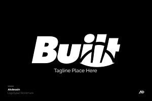 Built – Modern Bold Wordmark Logo fo, a Branding & Logo Template by Akdesain