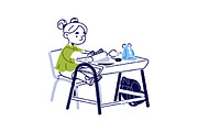 Creative kid activities, hobbies set, a Person Illustration by PaperTrident (Thumbnail 3 of 9)