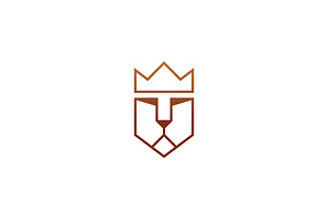 Lion King Crown Logo