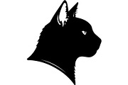 Cute Cat Silhouette Mega Vector Bund, an Animal Illustration by Designer_Momina (Thumbnail 32 of 34)
