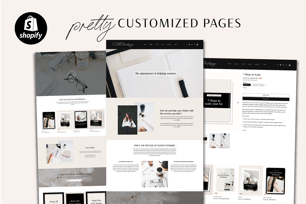 Modern Minimal Luxe Shopify Theme, a Shopify Template by Macarons and Mimosas (Photo 4 of 10)