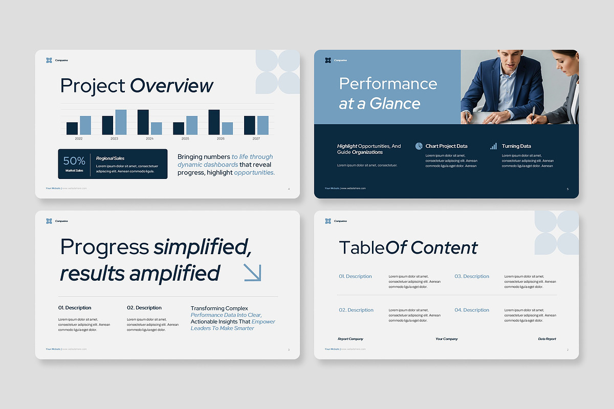 Performance Report PowerPoint, a Presentation Template by Premast (Photo 2 of 4)