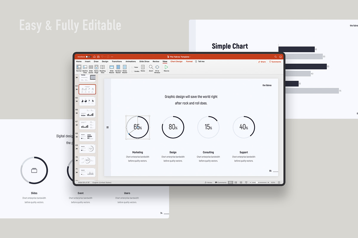Fabros - Minimal & Creative Template, a Presentation Template by UDEA Store (Photo 4 of 15)