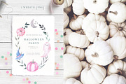 Pastel HALLOWEEN, a Seasonal Illustration by LeriaArt watercolor (Thumbnail 6 of 9)