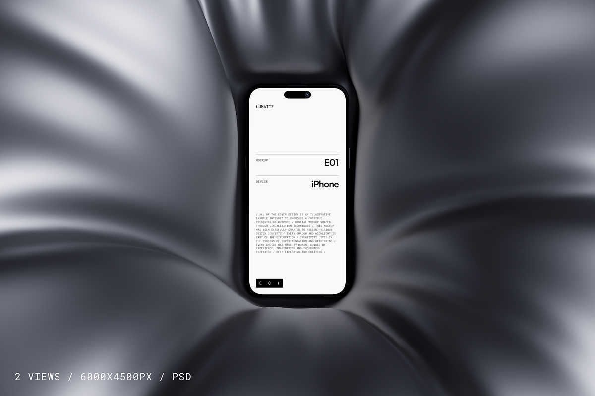 iPhone Mockup E01, an iPhone Mockup by Lumatte (Photo 1 of 7)