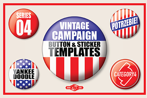 Vintage Campaign Button Templates 04