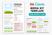 Canva Influencer Media Kit Templates, a Social Media Template by Waliullah Solutions (Thumbnail 1 of 6)