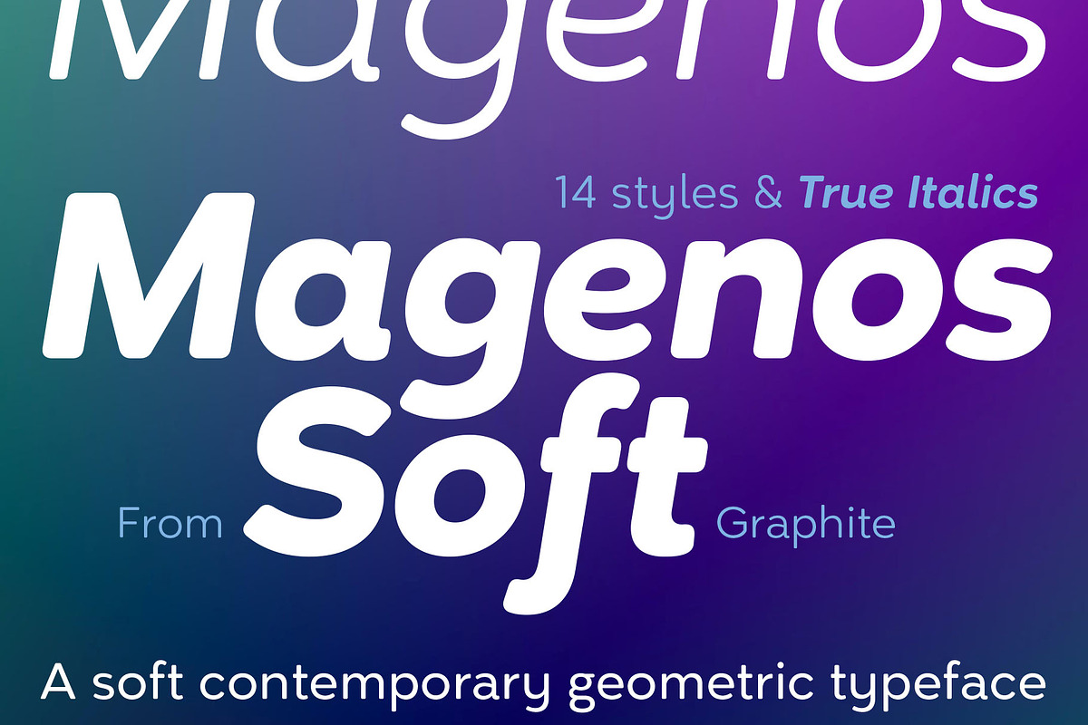 Magenos Soft font family - 50% 0FF, a Sans Serif Font by Graphite_Studios (Photo 1 of 8)