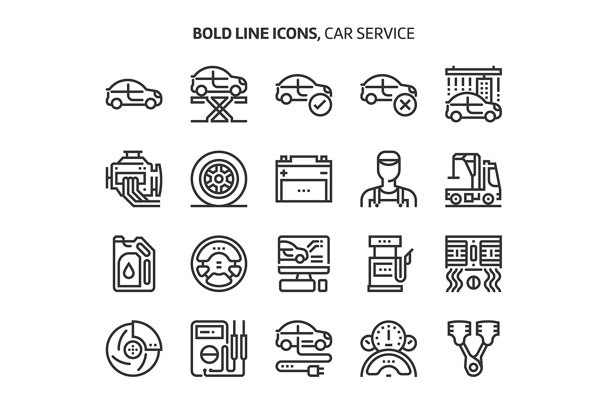 Bold Line Icons, an Outline Icon by Howcolour (Photo 100 of 151)
