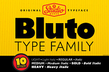 Bluto | Sans Serif Type Family