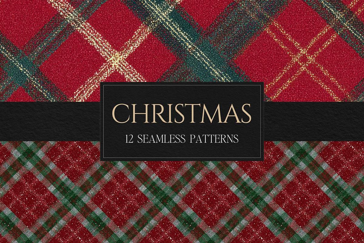 Christmas Plaid Seamless Patterns, a Pattern Graphic by Business Chic (Photo 2 of 5)