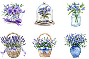 watercolor Cottage Garden PNG, a Seasonal Illustration by Designking (Thumbnail 4 of 5)