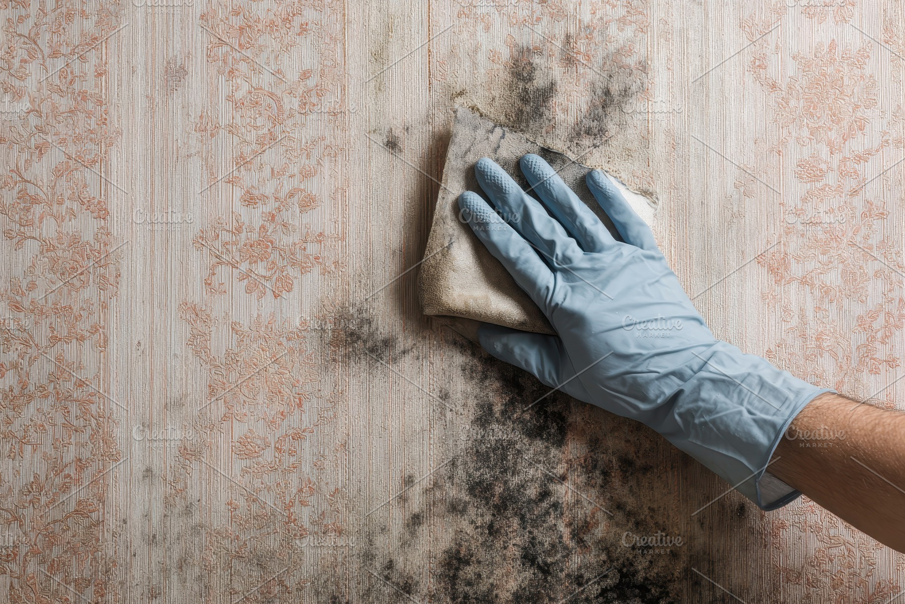 Cleaning process of mold from, a Photo by Pavel_design