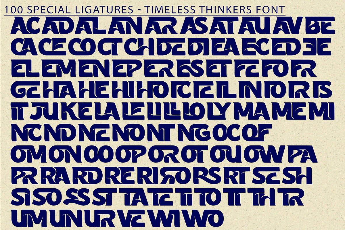 Timeless Thinkers Font, a Sans Serif Font by 177Studio (Photo 8 of 8)