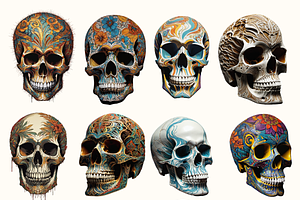 50 Carved Skulls