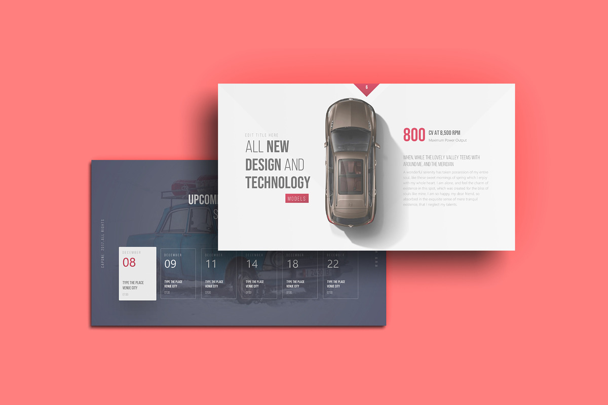 Automotive Powerpoint Template, a Presentation Template by PaperMoon (Photo 5 of 7)