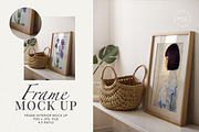 Farmhouse Boho Frame Mockup, a Mockup by Paper Flowers Studio (Thumbnail 1 of 5)