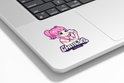 Kawaii Cute Anime Gamer Girl Logo, a Branding & Logo Template by tkzgraphic (Thumbnail 2 of 2)