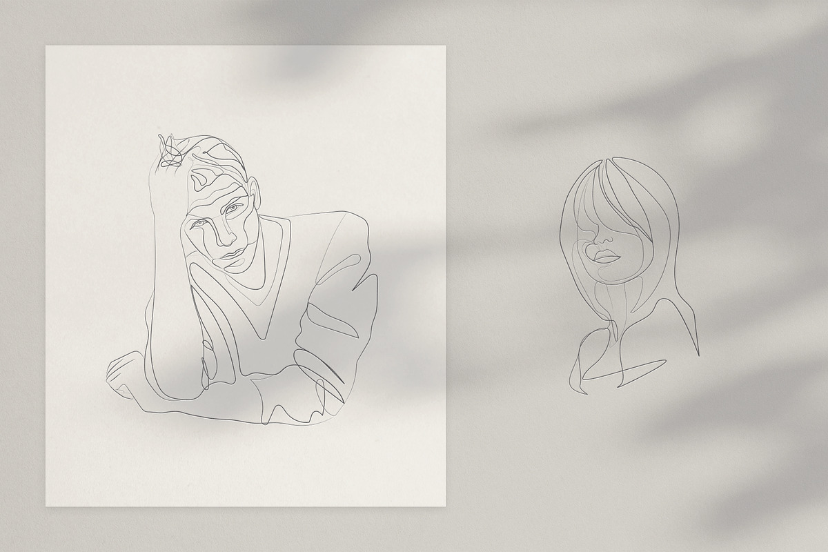 The Touch. Line Art Collection, a Person Illustration by le-genda (Photo 10 of 12)