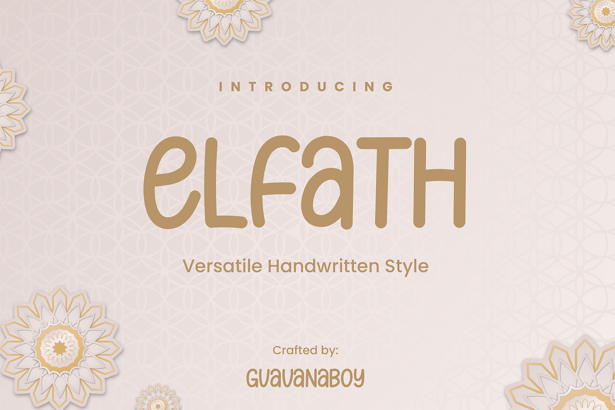 Elfath Handwritten Business Font, a Handwritten Font by Guavanaboy (Photo 1 of 7)