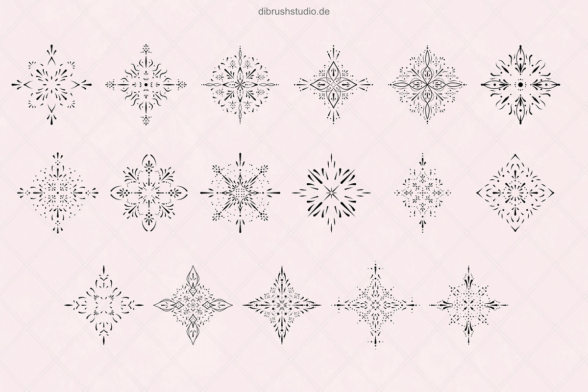 Procreate - Ornament Tattoo Stamps, a Brush Add-On by DiBrush Studio (Photo 6 of 8)