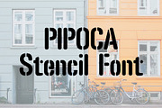 Pipoca - a stencil font, a Font by Minhocossauro Emporium (Thumbnail 4 of 5)