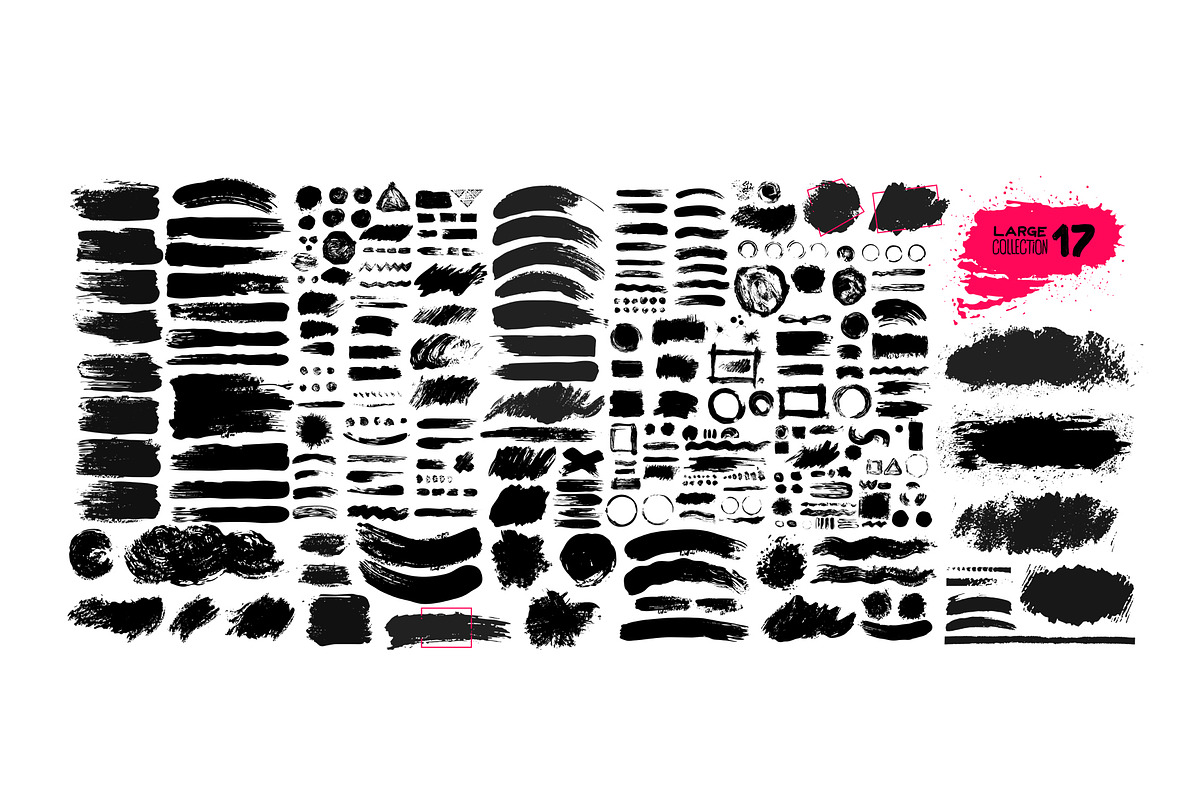 Collection Brushstrokes, a Brush Add-On by Vector photo shop