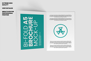 Bi-Fold A5 Brochure Mock-up