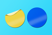 Sticker Mockup, a Packaging Mockup by QR Design Studio (Thumbnail 4 of 6)