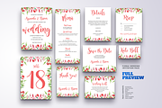 Floral Wedding Invitation Bundle, an Invitation Template by LovePowerDesigns (Thumbnail 15 of 17)