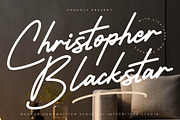 Christopher Blackstar, a Handwritten Font by Integritype Studio (Thumbnail 1 of 15)