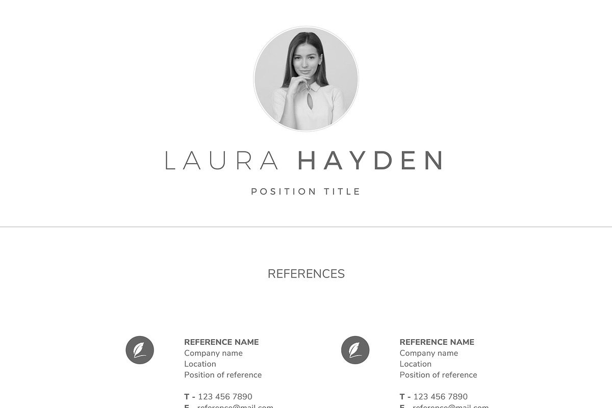 Resume Template / CV, a Resume Template by TheResumeCoach (Photo 8 of 8)