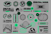 Retro Futurism Brutalist Collection, a Branding & Logo Template by Graphicdome (Thumbnail 6 of 13)