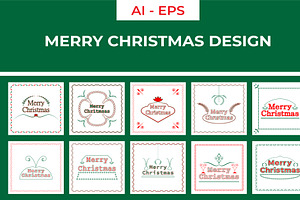 Merry Christmas Design, a Decorative Illustration by Lakhan1998