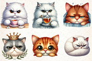 Cute Grumpy Cat Clipart PNG, an Illustration by Libby Wishes (Thumbnail 5 of 6)