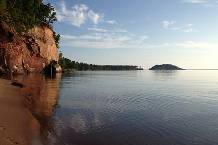 Sunrise on the beach containing sunrise, michigan, and midwest