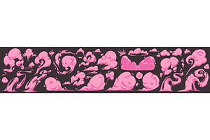 Pink comic smoke effects set, an Illustration by art PVP - market