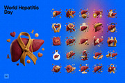 3D World Hepatitis Day, an Object Graphic by Pengedar Seni (Thumbnail 2 of 2)