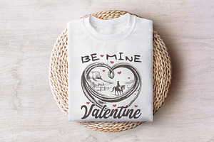 Be Mine Valentine PNG, Retro