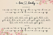 Love Lovely, a Script Font by Letterara (Thumbnail 9 of 9)