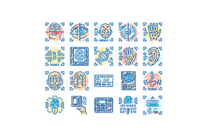 biometric fingerprint id finger, an Object Illustration by pikepicture