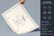 Multipurpose Certificates & Diplomas, a Stationery Template by Studio Nordic (Thumbnail 2 of 2)