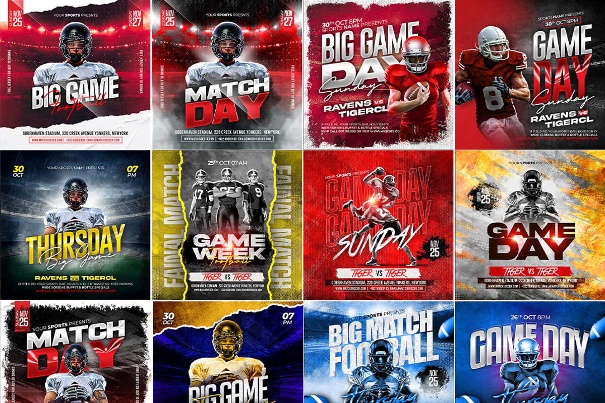 40 Football Game Day Flyer Template preview 5