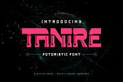 Tanire - Futuristic Tech Font, a Sans Serif Font by twinstd (Thumbnail 1 of 10)